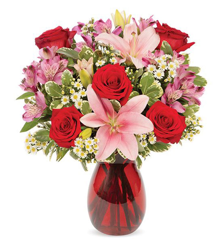 Blushing Blooms Bouquet