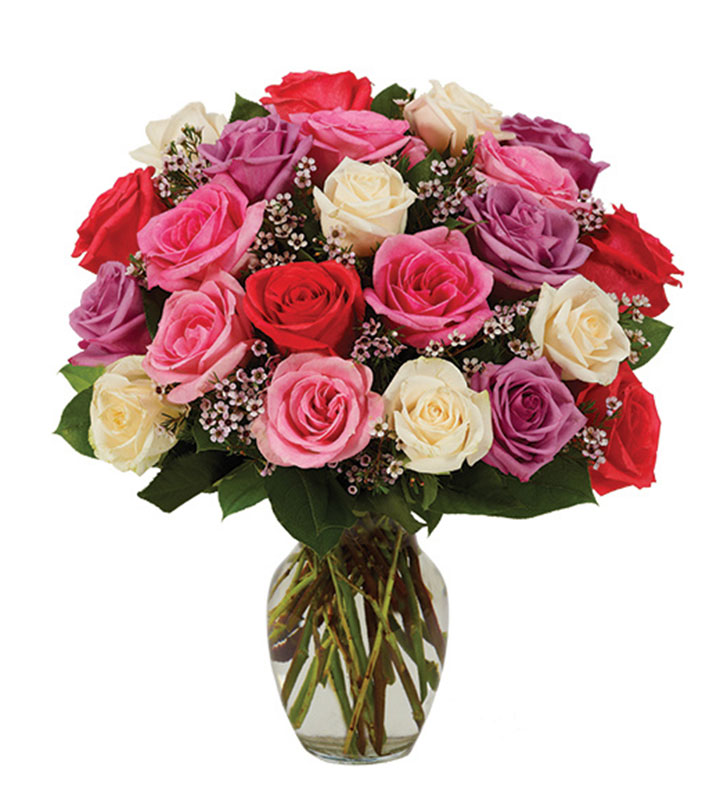 Assorted Pastel Roses